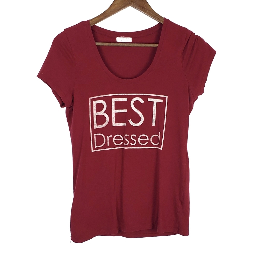 Heart‎ & Hips Red Short Sleeve T-Shirt